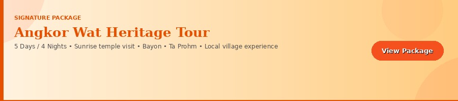 Angkor Wat Heritage Tour – 5 Days / 4 Nights